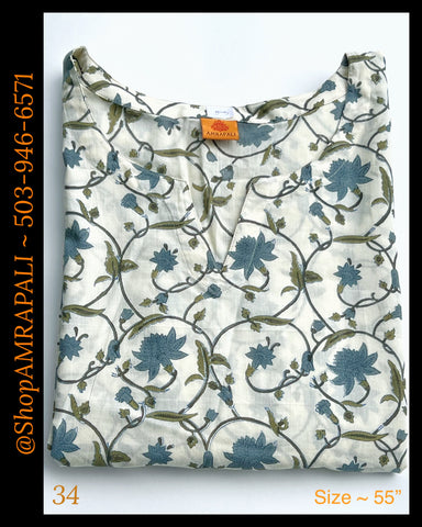 Kaftan Long - 55" ~ 34
