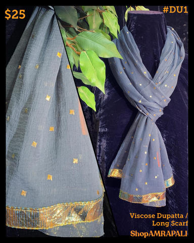 Viscose Dupatta - With Foil Print