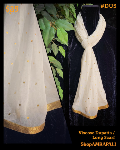 Viscose Dupatta - With Foil Print