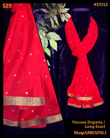 Viscose Dupatta - With Foil Print