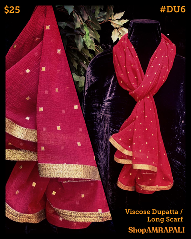 Viscose Dupatta - With Foil Print