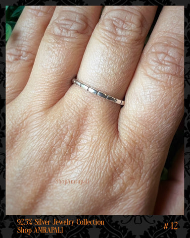12 ~ 92.5% Silver Ring