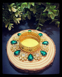 Diya 10 ~Floral Clear Gold Plus Colors