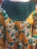 Raw Silk Yellow Salwar Kameez