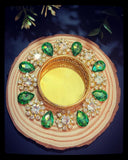 Diya 10 ~Floral Clear Gold Plus Colors