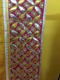 Yellow Fuscia Sari