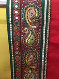 Red Green Sari