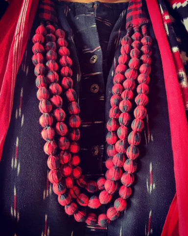 Fabric Bead Necklace – Shop Amrapali - Main Image