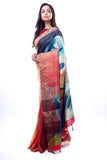 Hand - Painted Sari 6