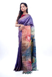 Hand - Painted Sari 9
