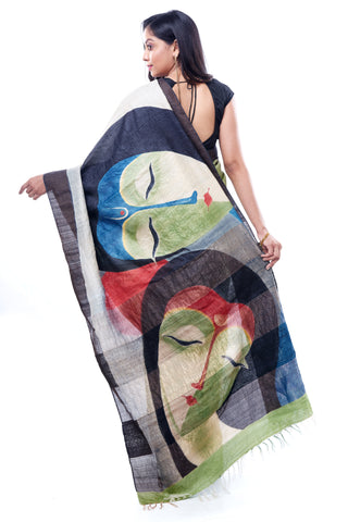 Hand - Painted Sari 10