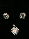 CZ Pendant & Earrings Set