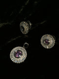 CZ Pendant & Earrings Set