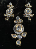 CZ Pendant & Earrings Set