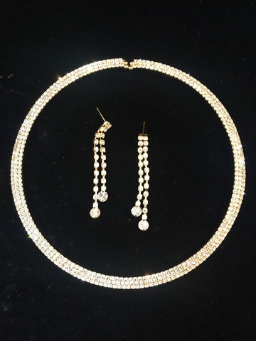 CZ Necklace & Earrings Set