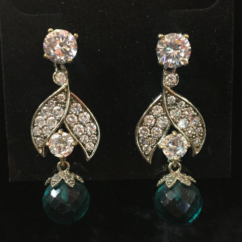 CZ Earrings 1.5"