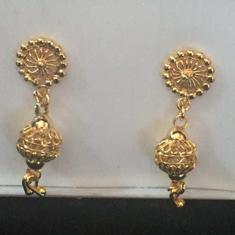 Gold Touch Earrings 1"