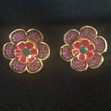 Floral CZ Earrings
