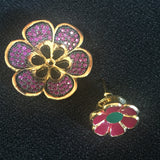 Floral CZ Earrings