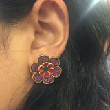 Floral CZ Earrings