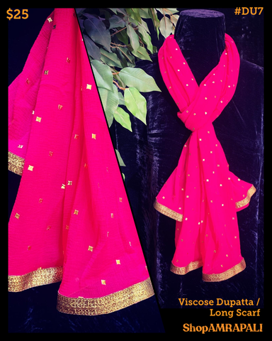 Viscose Dupatta  - With Foil Print