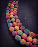 Fabric Bead Necklace