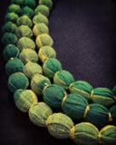 Fabric Bead Necklace