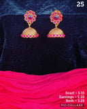 Combo Earring & Scarf ~ 1
