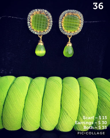 $35 Combo Earring & Scarf ~ 1 – Shop Amrapali