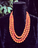 Fabric Bead Necklace