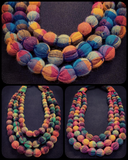 Fabric Bead Necklace