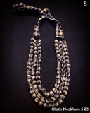 Fabric Bead Necklace